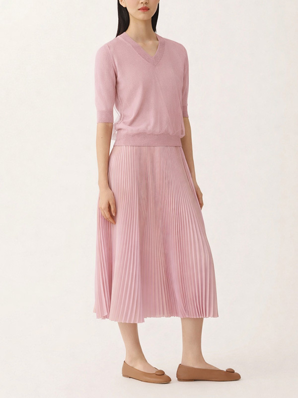 Fabiana Filippi V領紗飾針織上衣