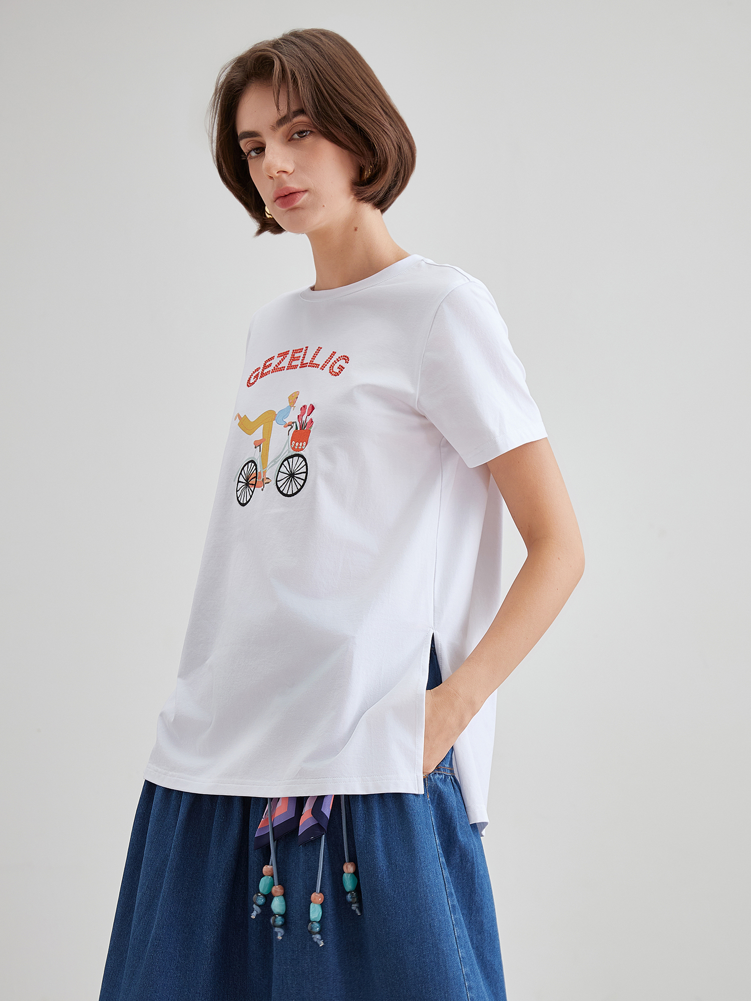 mi-tu 原创手绘印花T恤