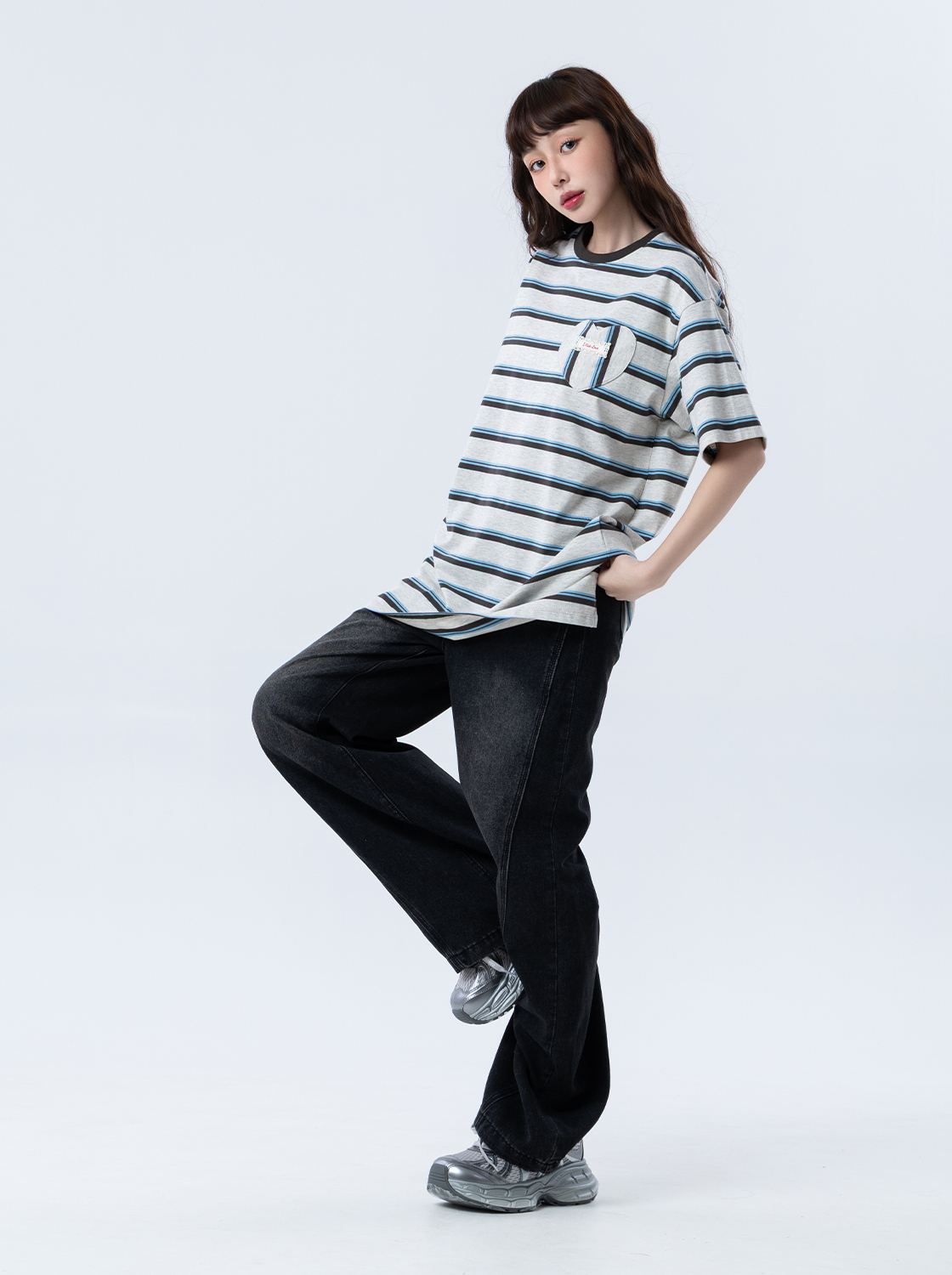 【2件1499】空氣感涼爽直筒牛仔褲