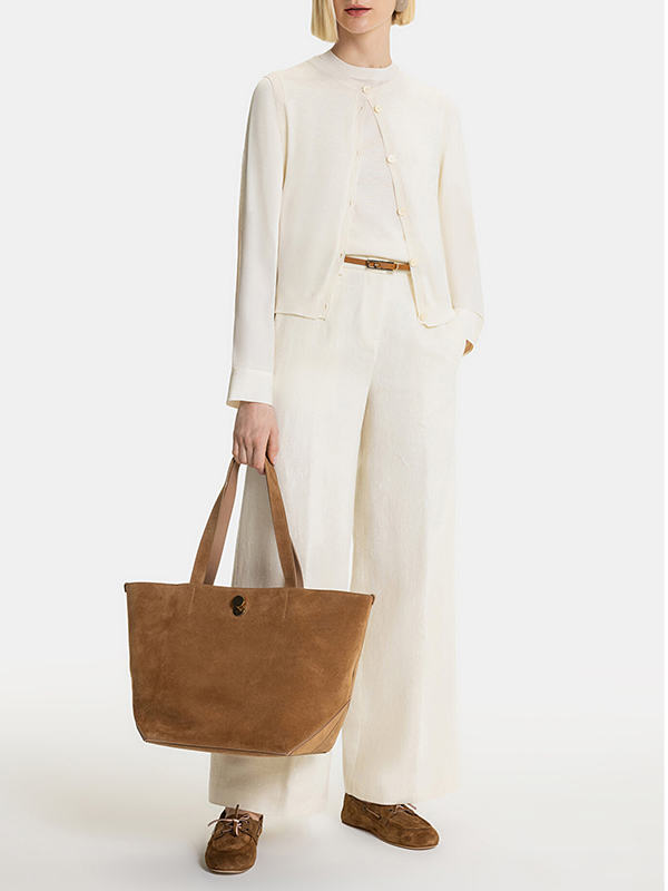 Fabiana Filippi 羊毛薄紗拼接針織上衣