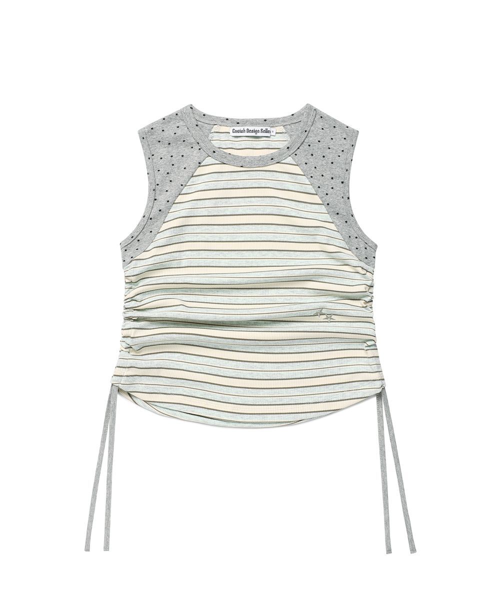 CAVISH 多色條紋無袖上衣 CV2GMFT581ABL