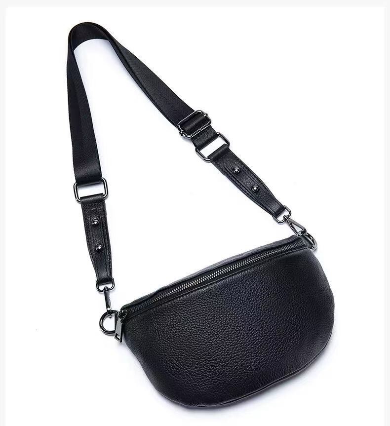 6022【日系牛皮胸包】