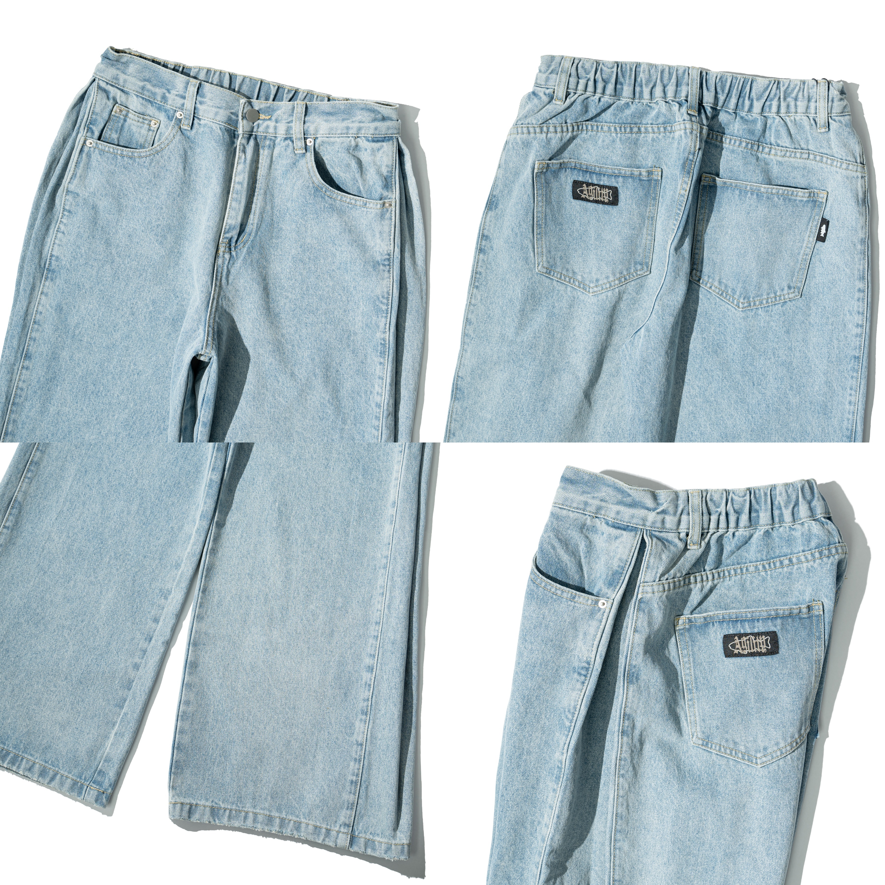 AGILITY Splice Seam Denim Jeans 三拼 直筒 牛仔長褲 [BD3]