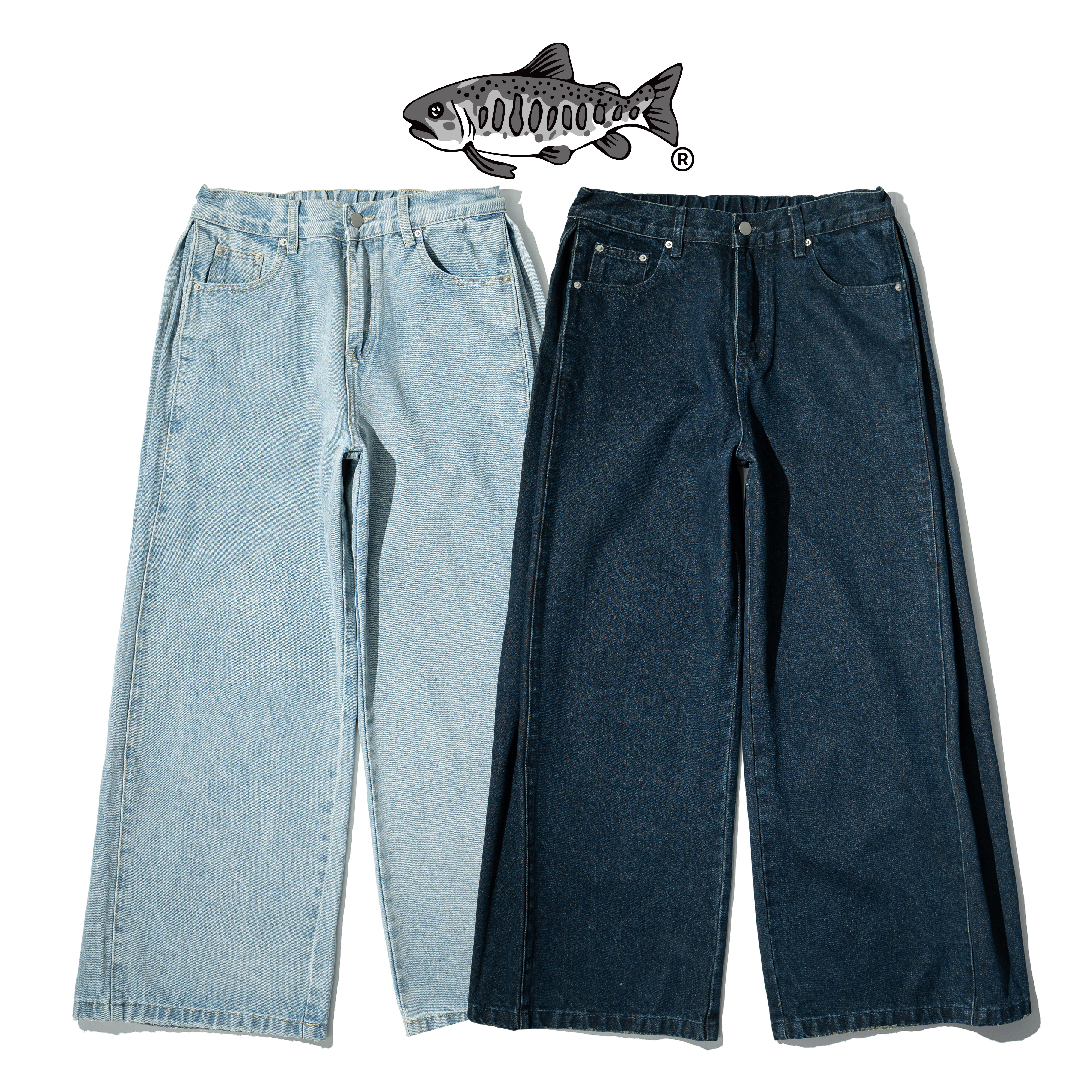 AGILITY Splice Seam Denim Jeans 三拼 直筒 牛仔長褲 [BD3]