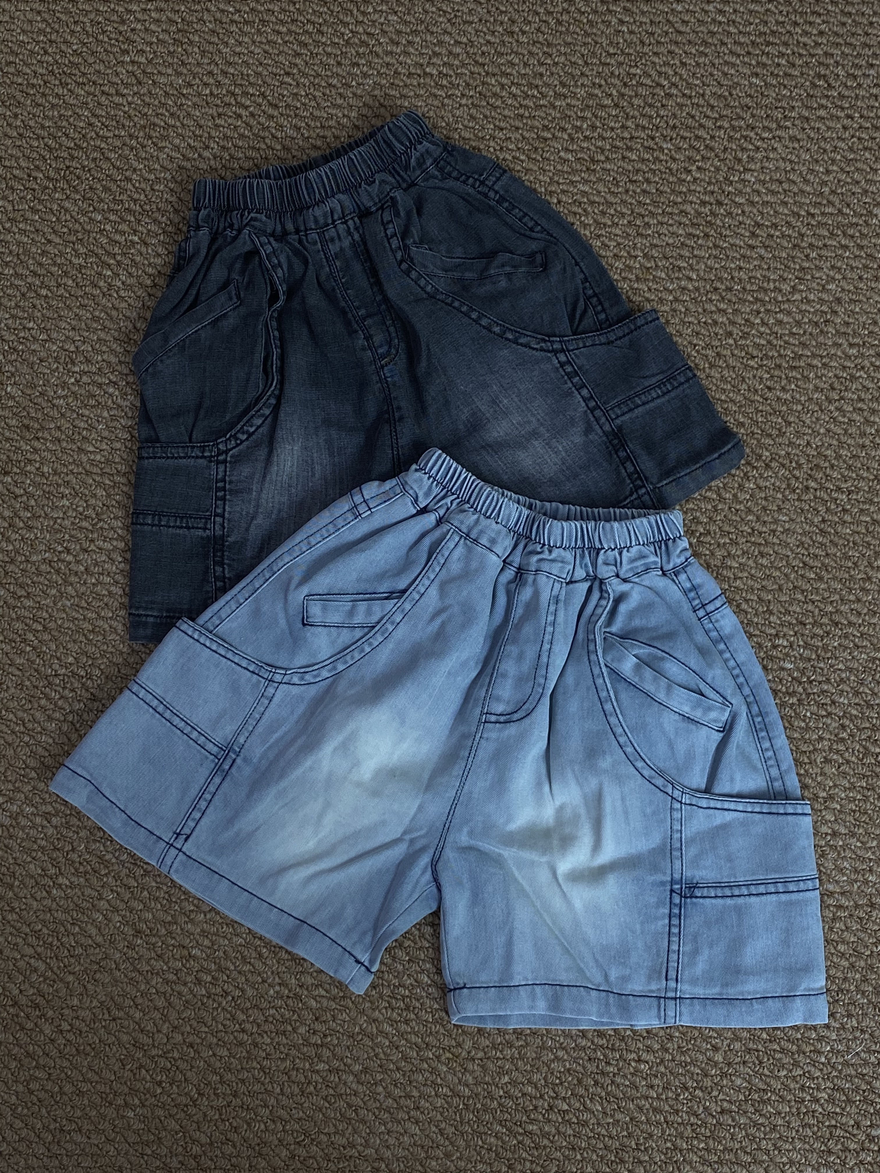 A04892造型口袋牛仔五分褲