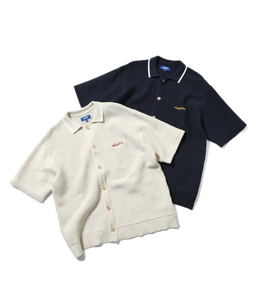 LFYT - LS260203 RAVEN PATTERN SUMMER KNIT SHIRT - Lafayette