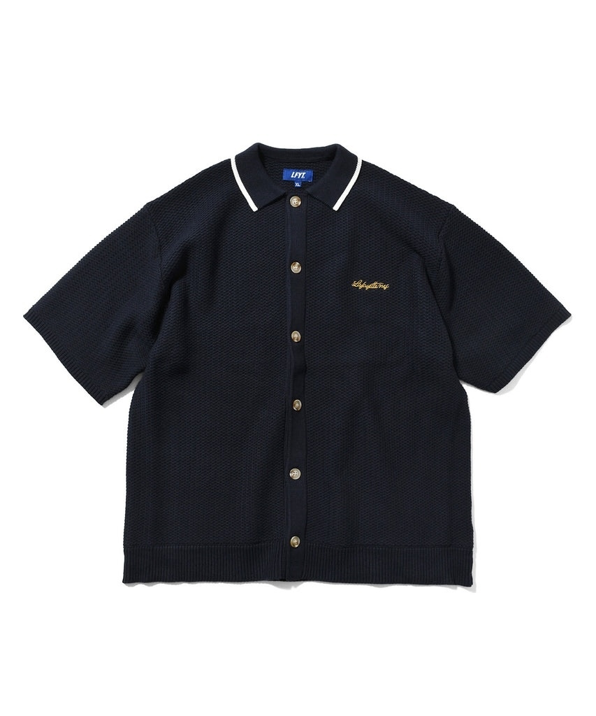 LFYT - LS260203 RAVEN PATTERN SUMMER KNIT SHIRT - Lafayette