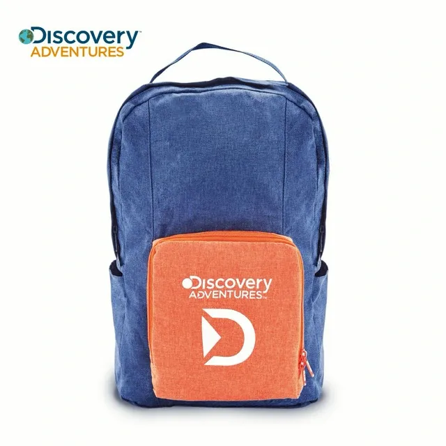 【Discovery Adventures】便攜行李箱雙肩包｜可折疊收納 大容量設計-藍色