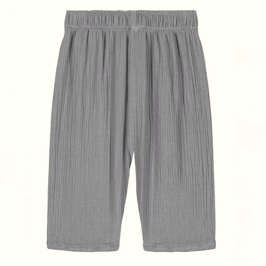 STUDIO BOHEME 後釦口袋壓紋長褲 PANTALON COUSIN - BLUE SILVER