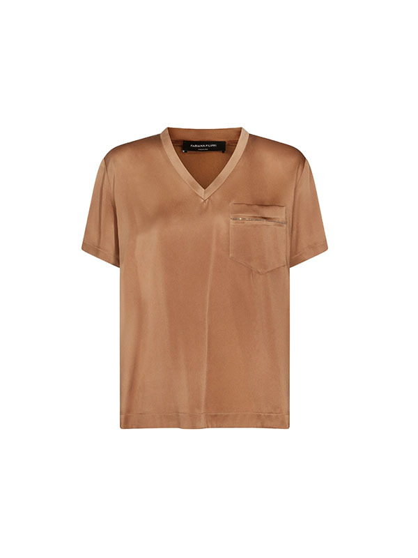 Fabiana Filippi  V領假口袋上衣