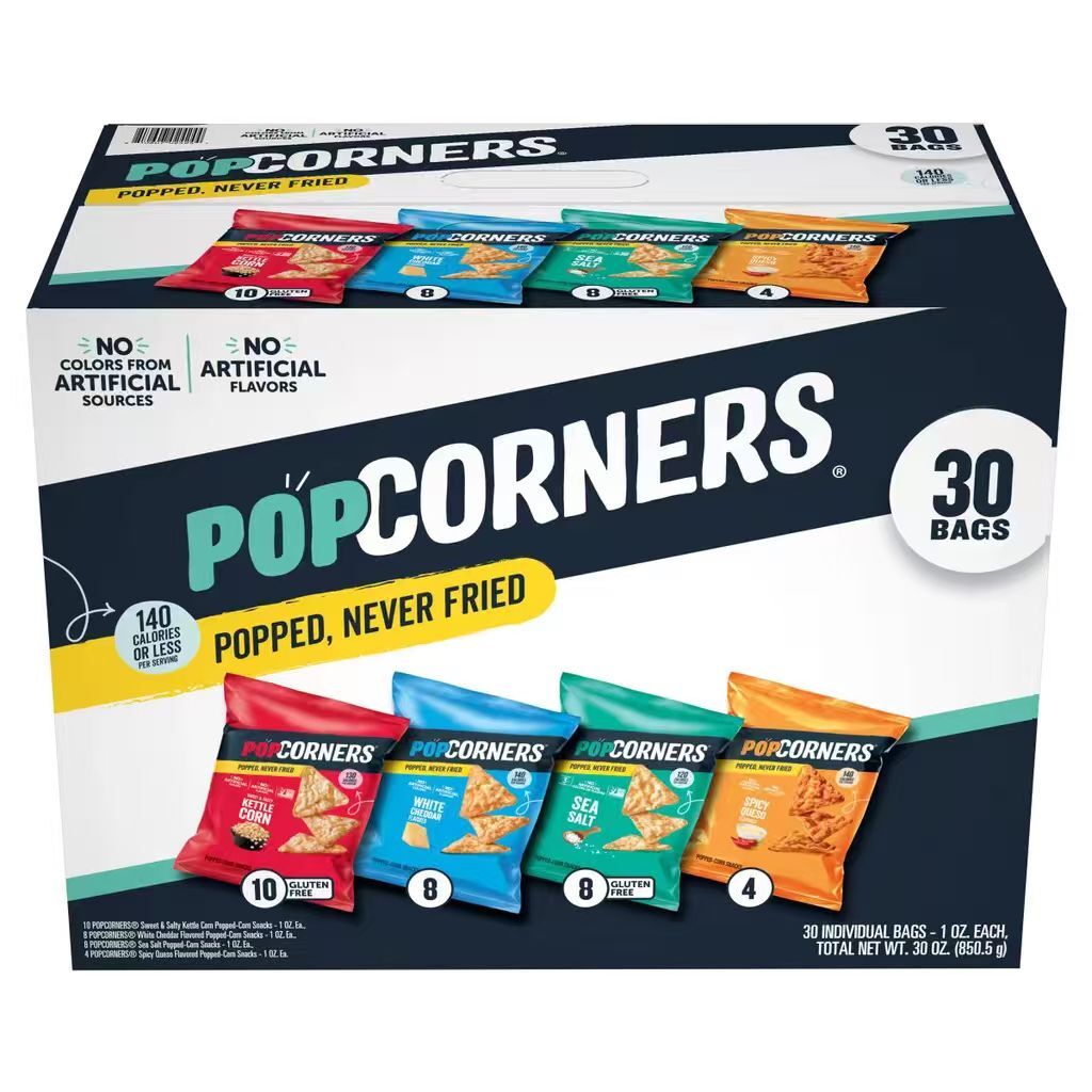 【預購】H041470 Popcorners 爆谷脆片（30小包／箱）