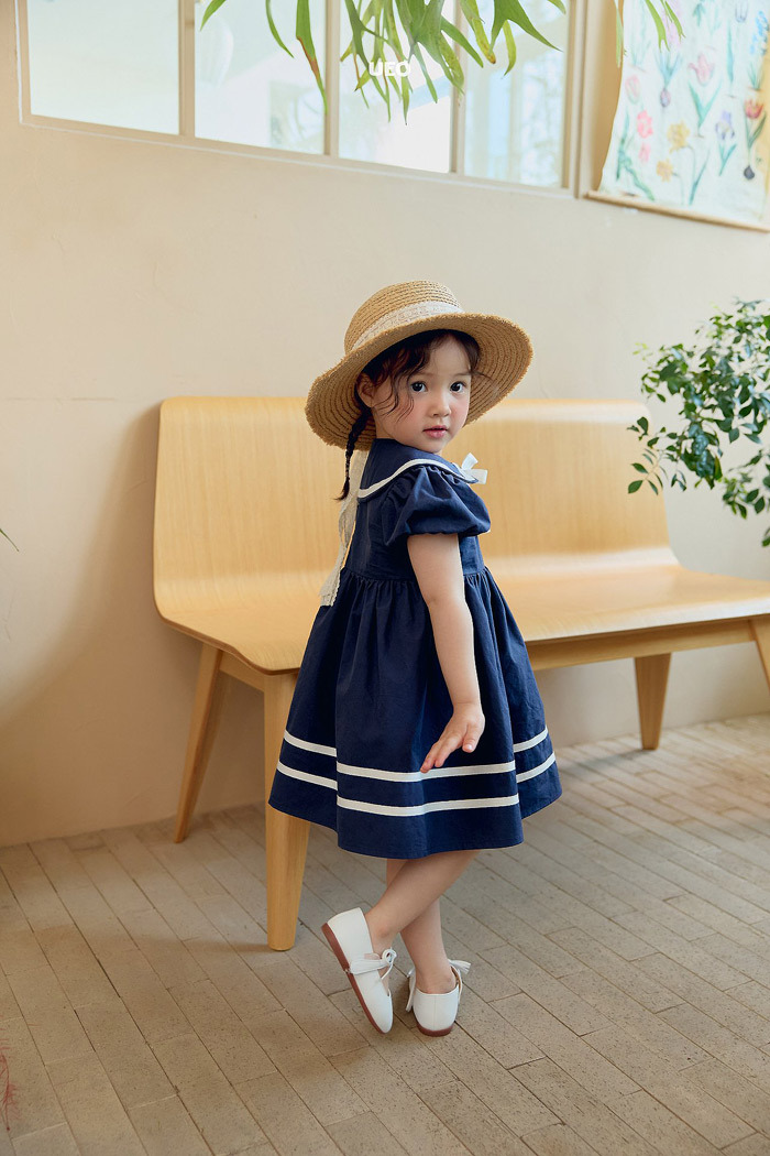 正韓夏UEO 兩色學院感洋裝