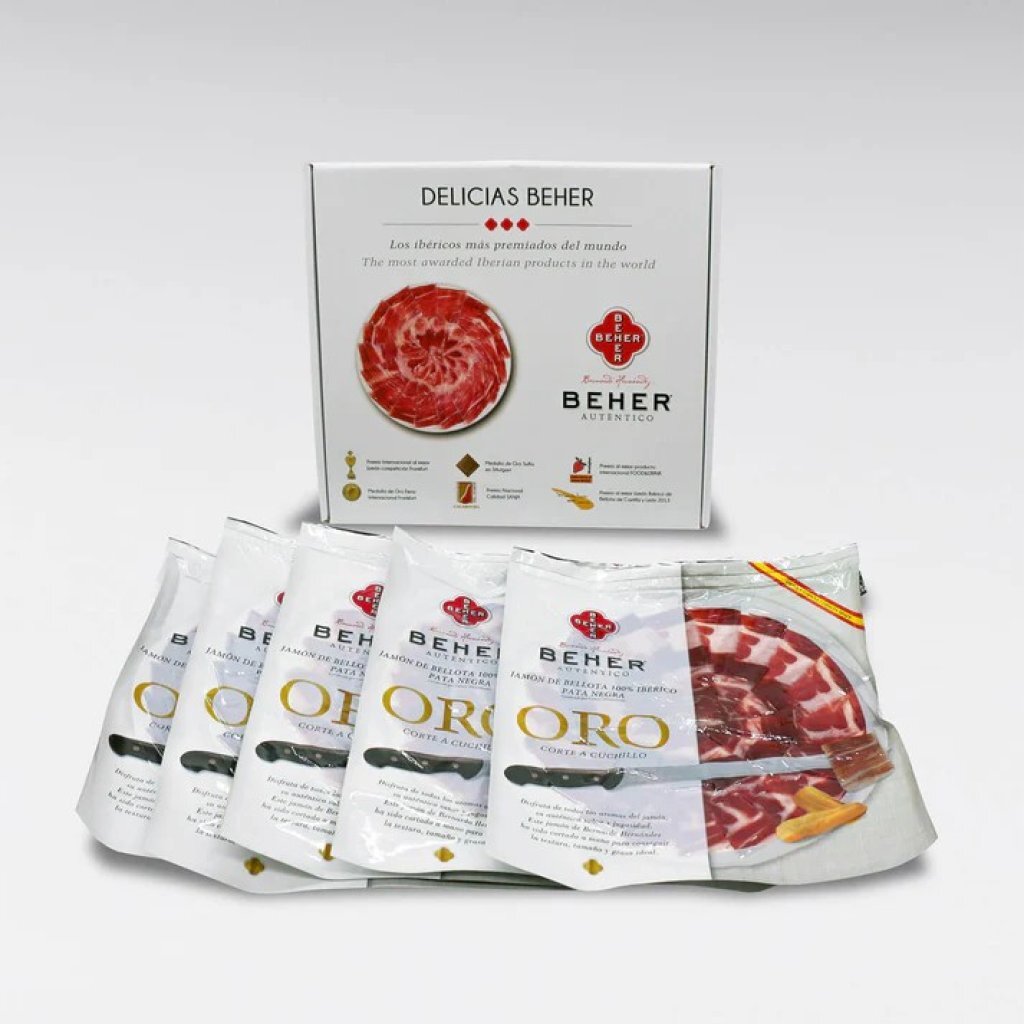 西班牙Beher 100% 伊比利亞黑毛豬(全橡果Bellota)手切火腿片90g