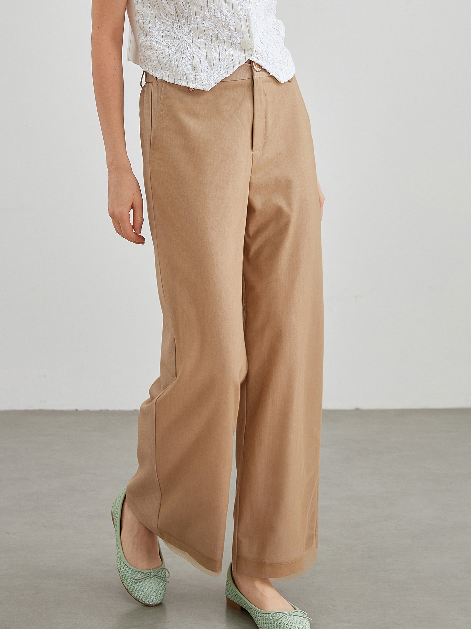 mi-tu wide leg trousers