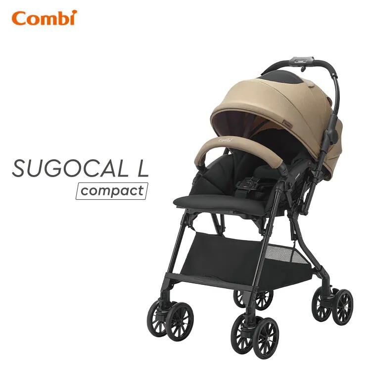 Combi Sugocal L compact 收摺嬰兒車 (Beige) - 120058