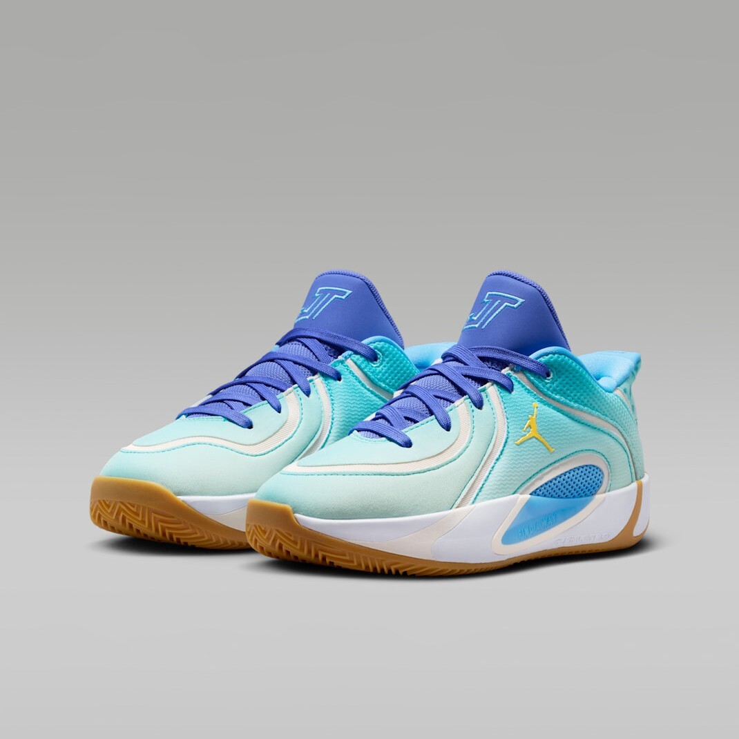 大童鞋 女鞋 NIKE JORDAN TATUM 4 SE PF GS 'Sapphire' 薄荷綠 夏日 海灘 氣墊 緩震 實戰鞋 籃球鞋【IU2365-300】