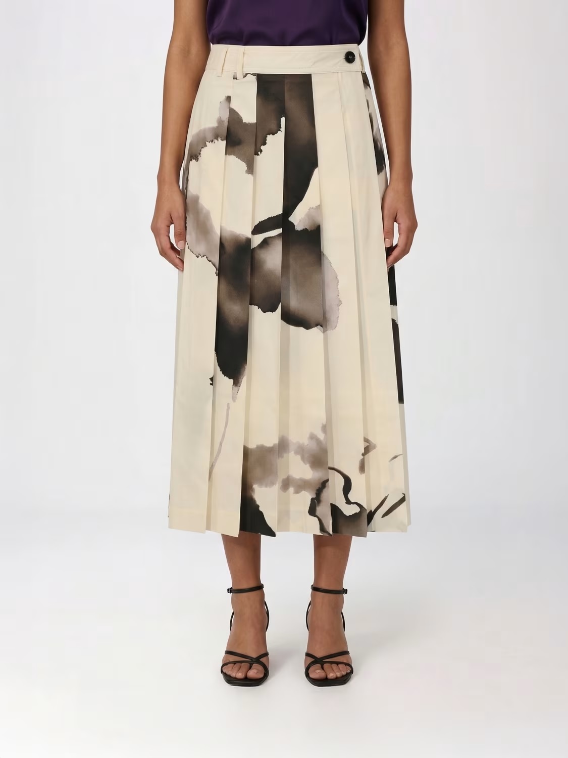 LIVIANA CONTI  水墨印花百褶裙