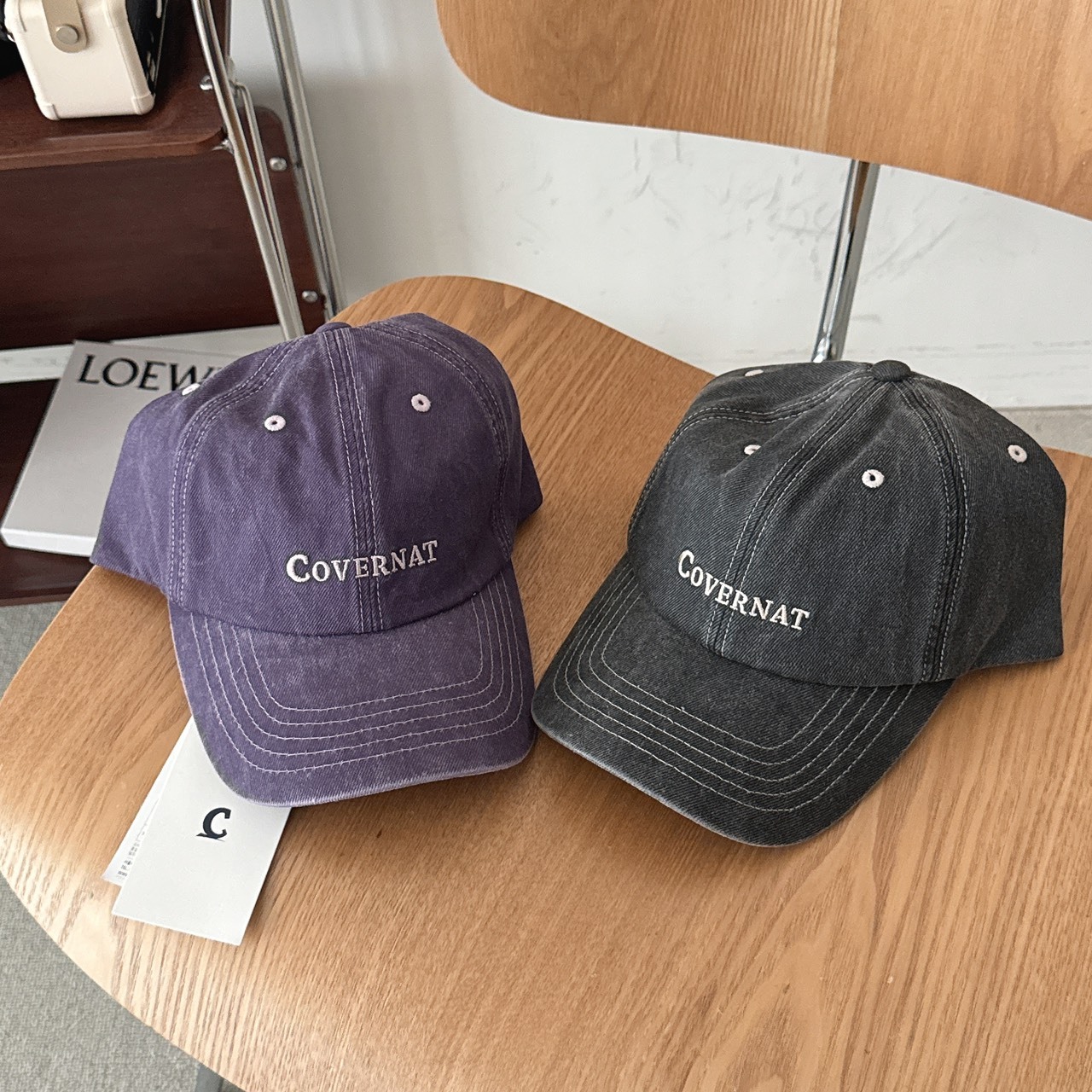 （現貨）韓牌  COVERNAT 刺繡經典logo 老帽 CO2606CA19