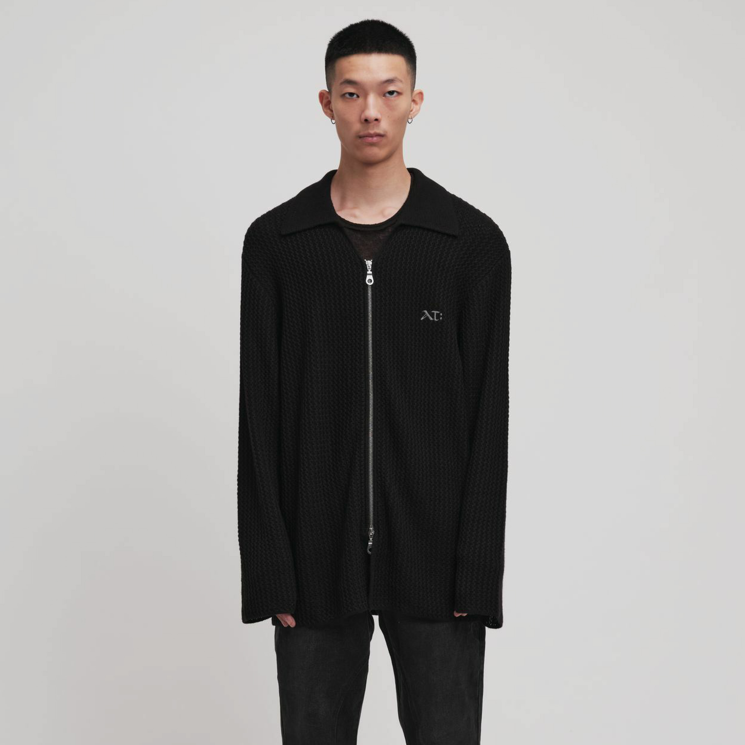 Anonymous Talking Knitted Zipper Shirt 針織拉鍊外套