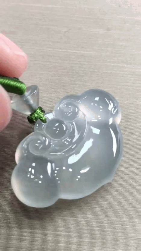 32834 翡翠如意鎖