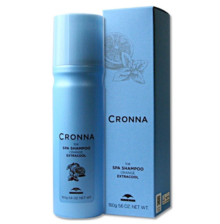 日本 Milbon Cronna Ice Spa Shampoo Orange 160g 冰感碳酸深層潔淨泡沫