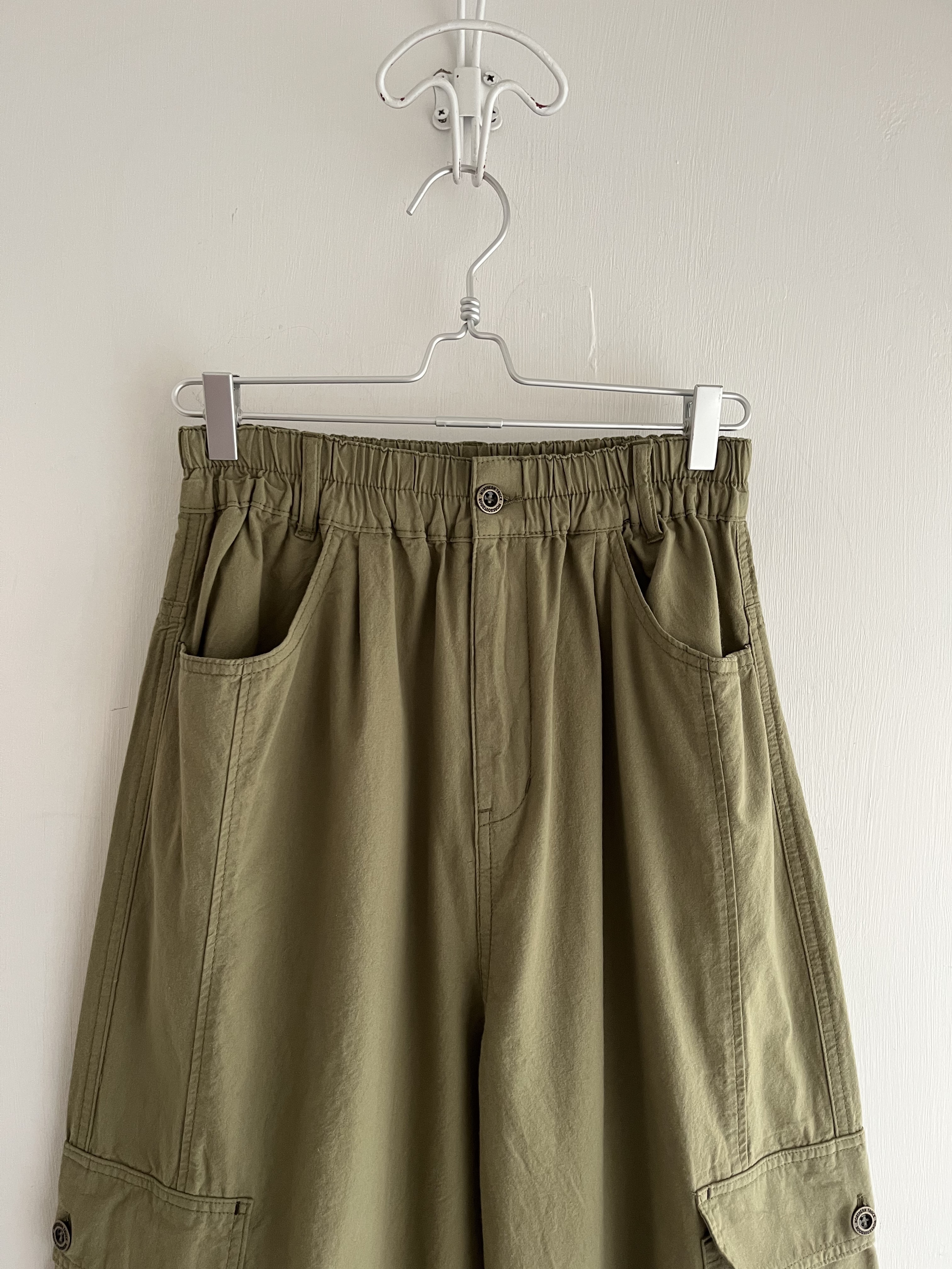 NORTHERN TRUCK綠色全橡筋闊褲