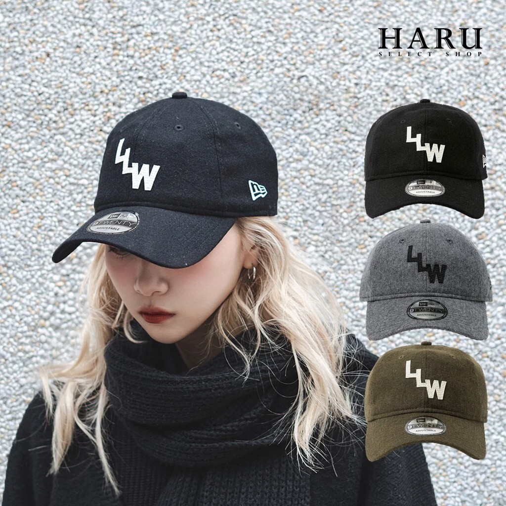 【SALE】WTAPS 9TWENTY / CAP / WOPL. FLANNEL. NEWERA® 羊毛 法蘭絨 老帽 黑色 灰色 242NENED-HT01