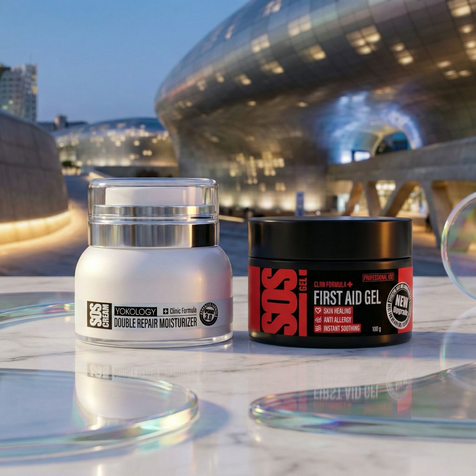【1+1套裝】保濕紓敏軟霜SOS Cream ＋ SOS Gel 2.0'急救皮膚修復啫喱