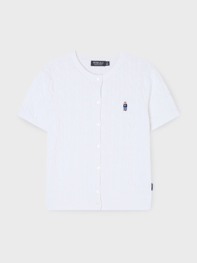 【直播】 WHO.A.U LX041434 Steve麻花短袖上衣