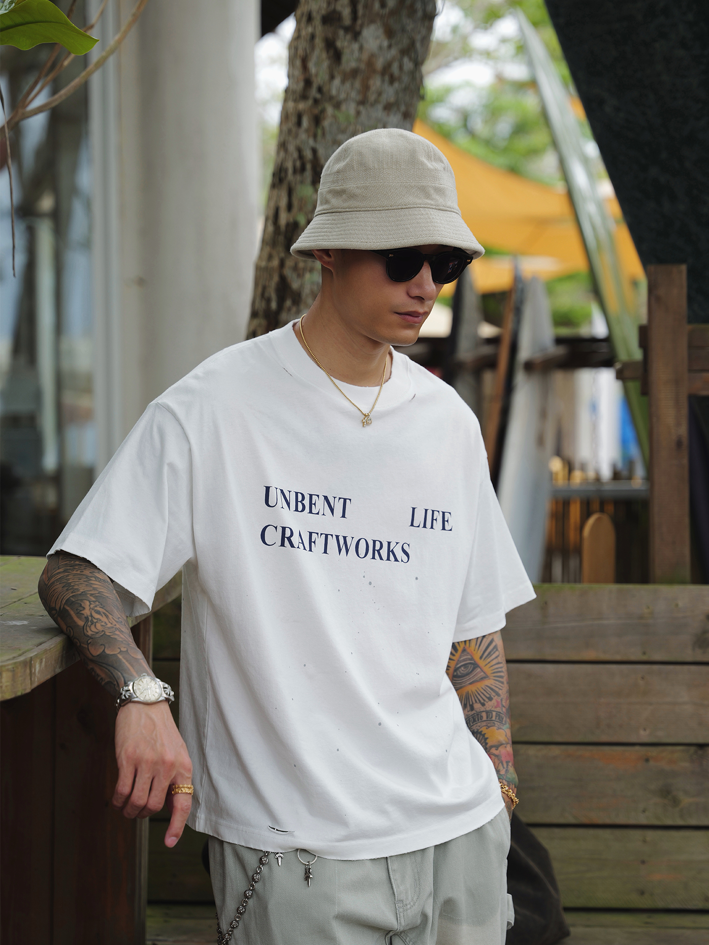 Unbent 26 S/S 水洗潑墨短袖