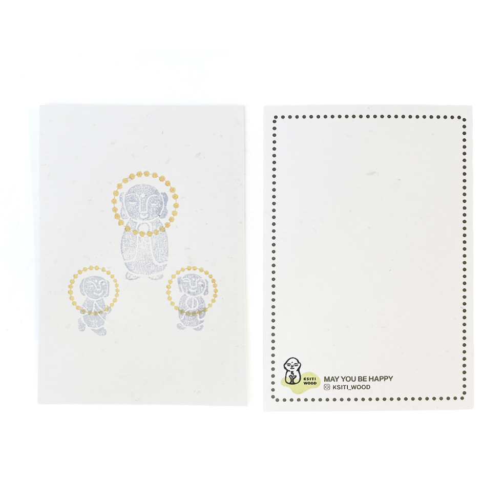 地藏菩薩明信片 KSITI_WOOD