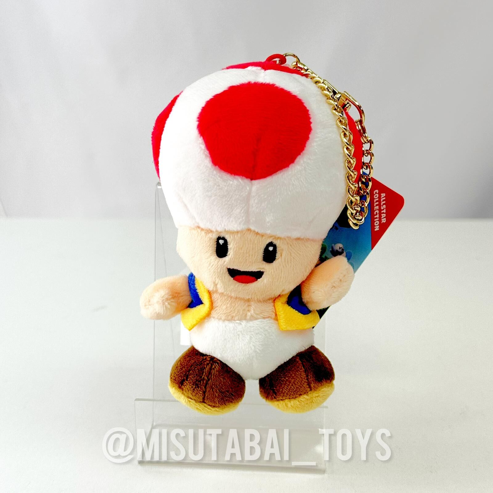 Nintendo San Ei Mario Plush Keychain MM10 Toad 529107