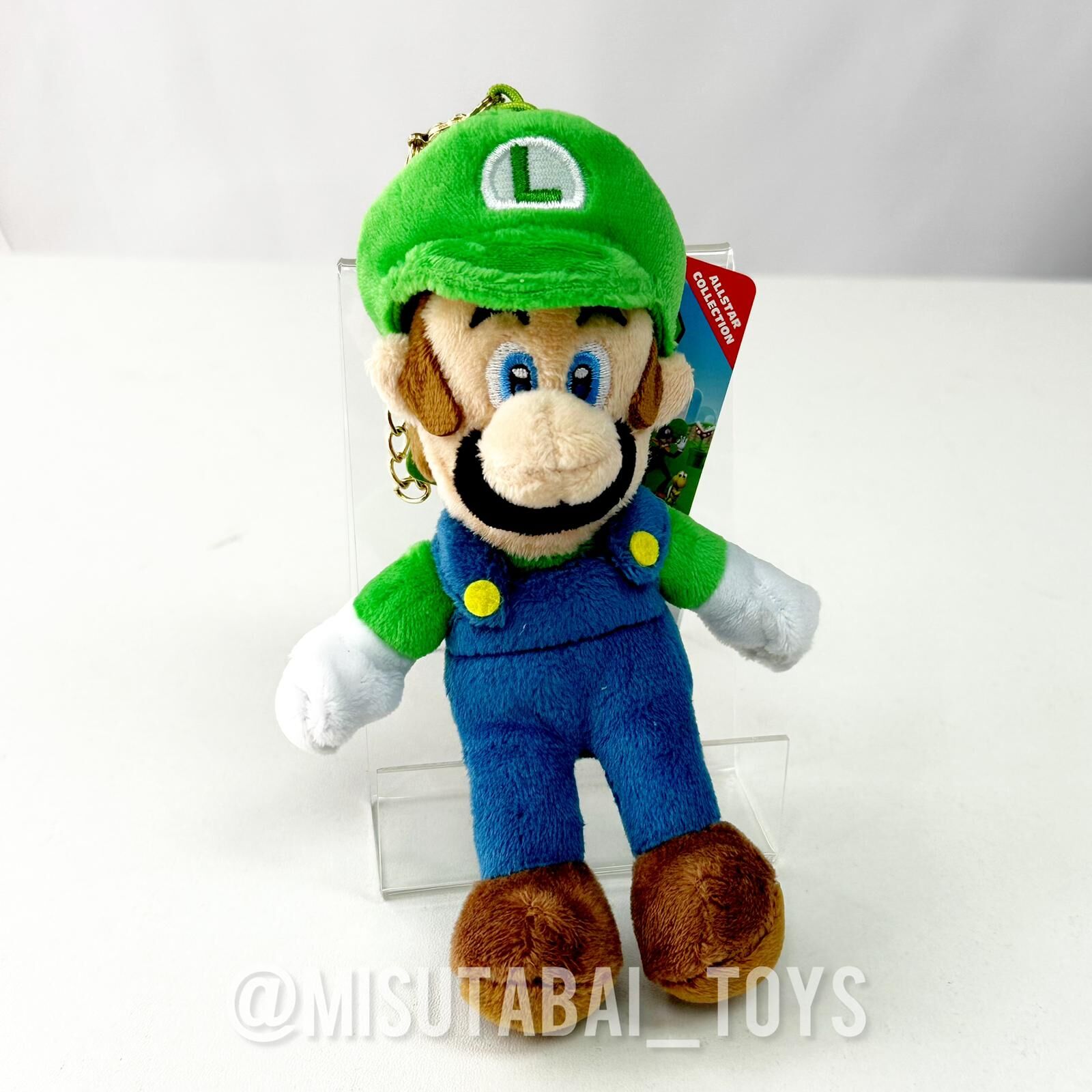 Nintendo San Ei Mario Plush Keychain MM02 Luigi 529022