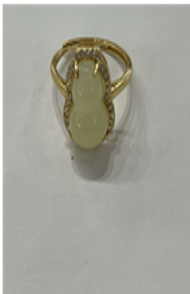 200000034和田玉黄口葫芦戒指925*折實滿$699包順豐智能櫃*154live