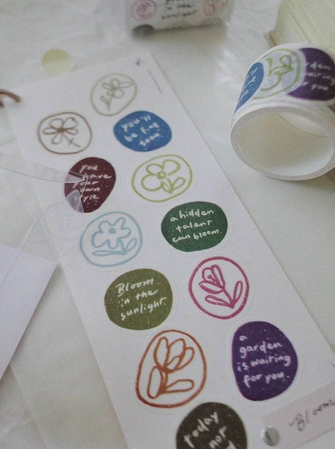 茄子先生．Bloom Bloom 造型貼紙捲