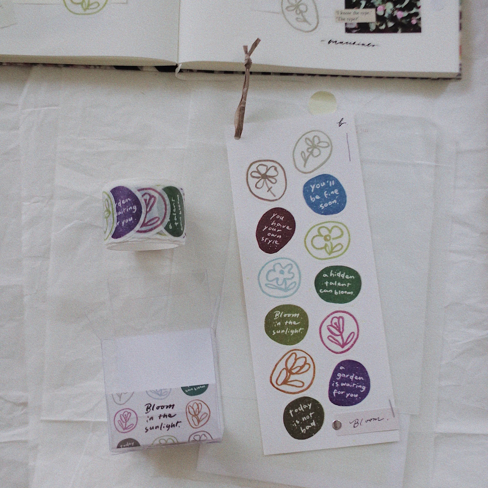 茄子先生．Bloom Bloom 造型貼紙捲