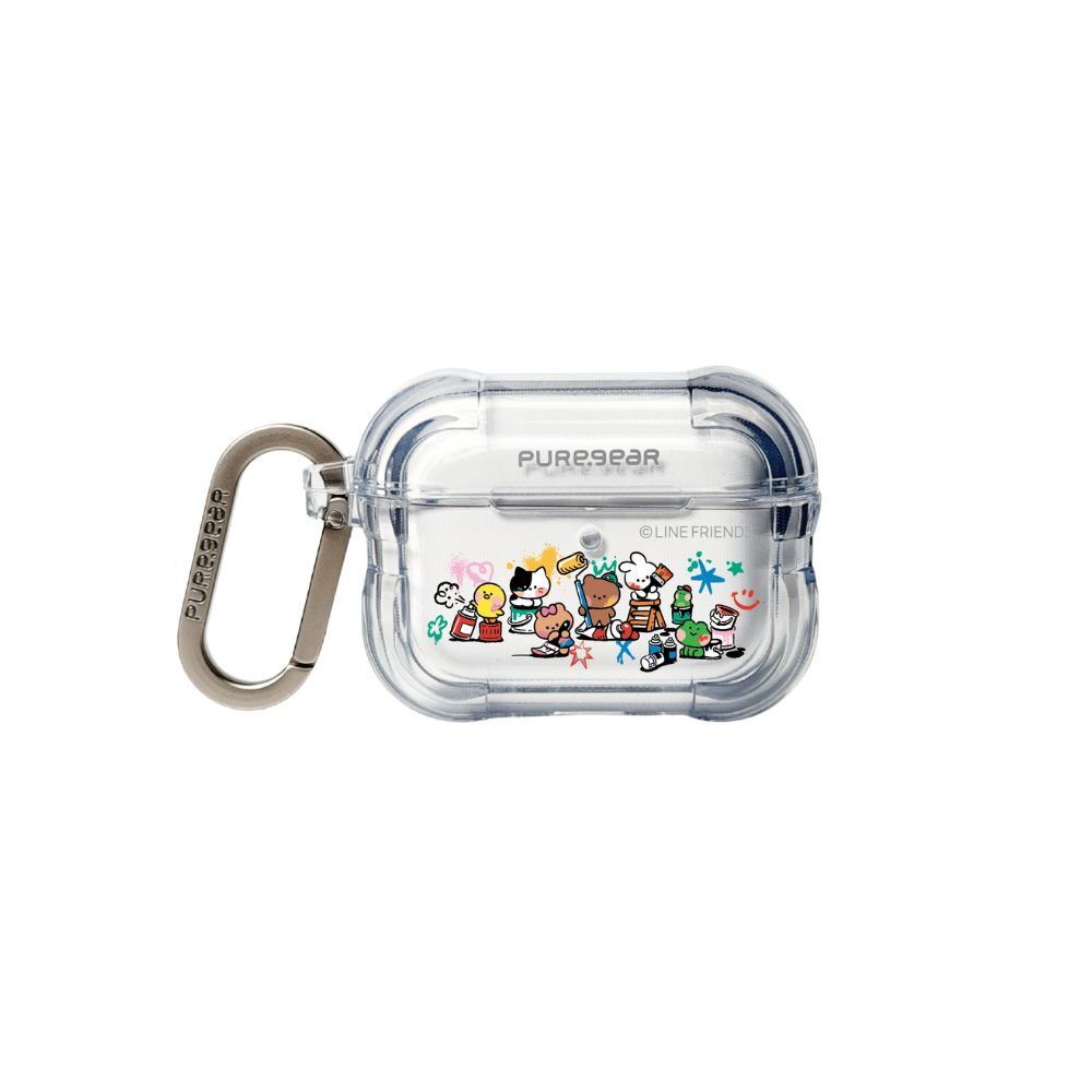 Airpods 坦克防摔保護殼 / 街頭塗鴉(LINE FRIENDS minini)