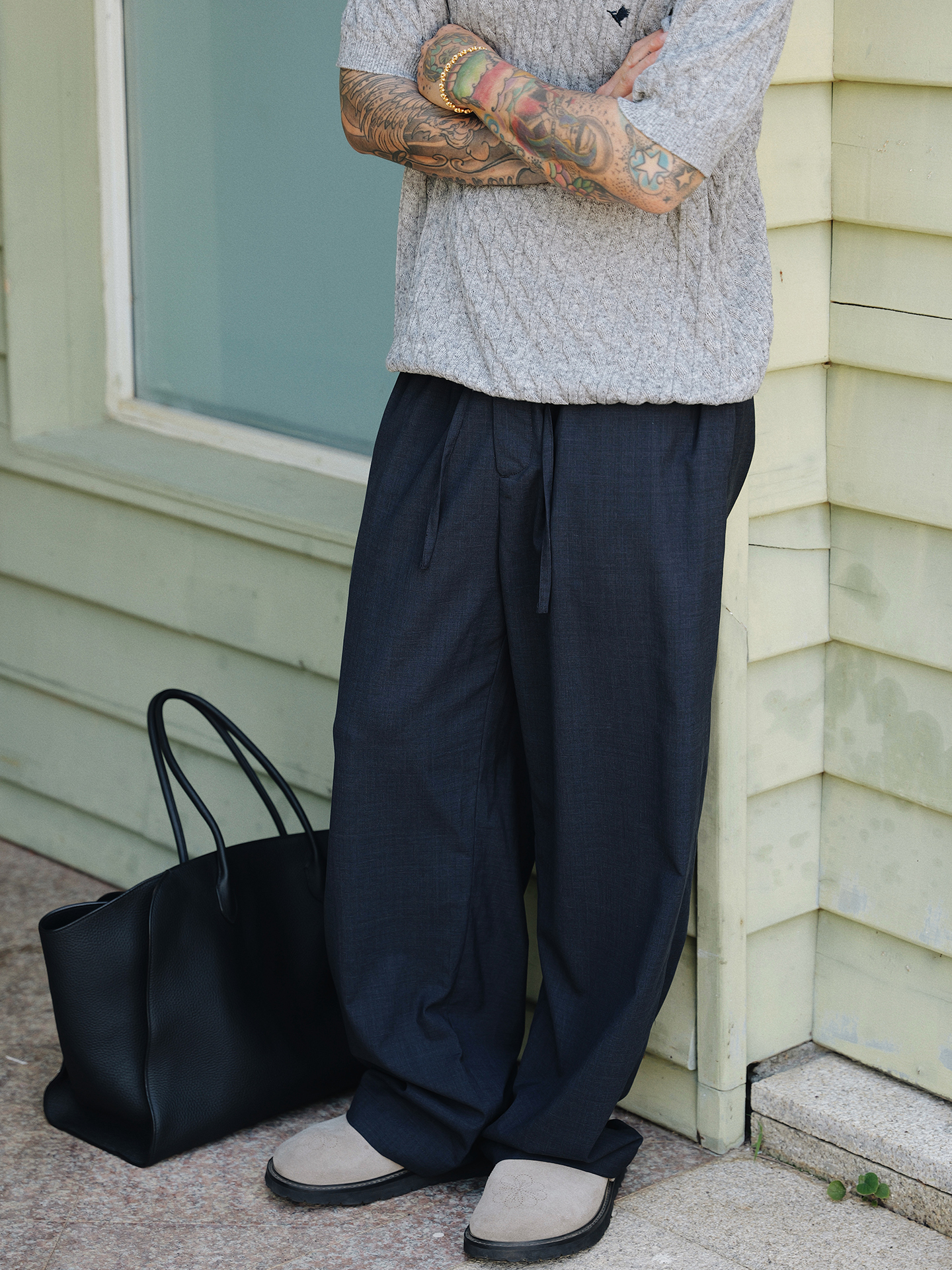 Unbent 26 S/S 羊毛休閒西裝長褲