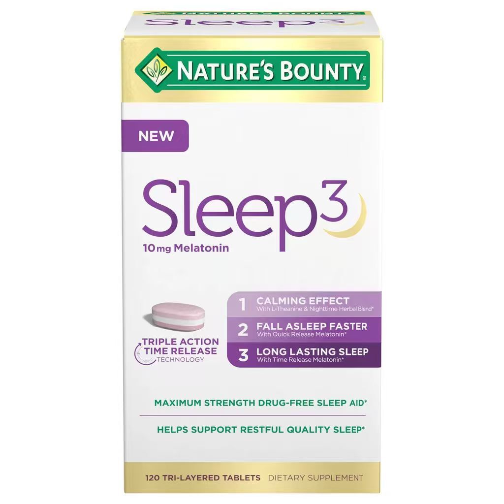 【預購】H041490 NATURE’S BOUNTY Sleep3  10mg褪黑素120粒