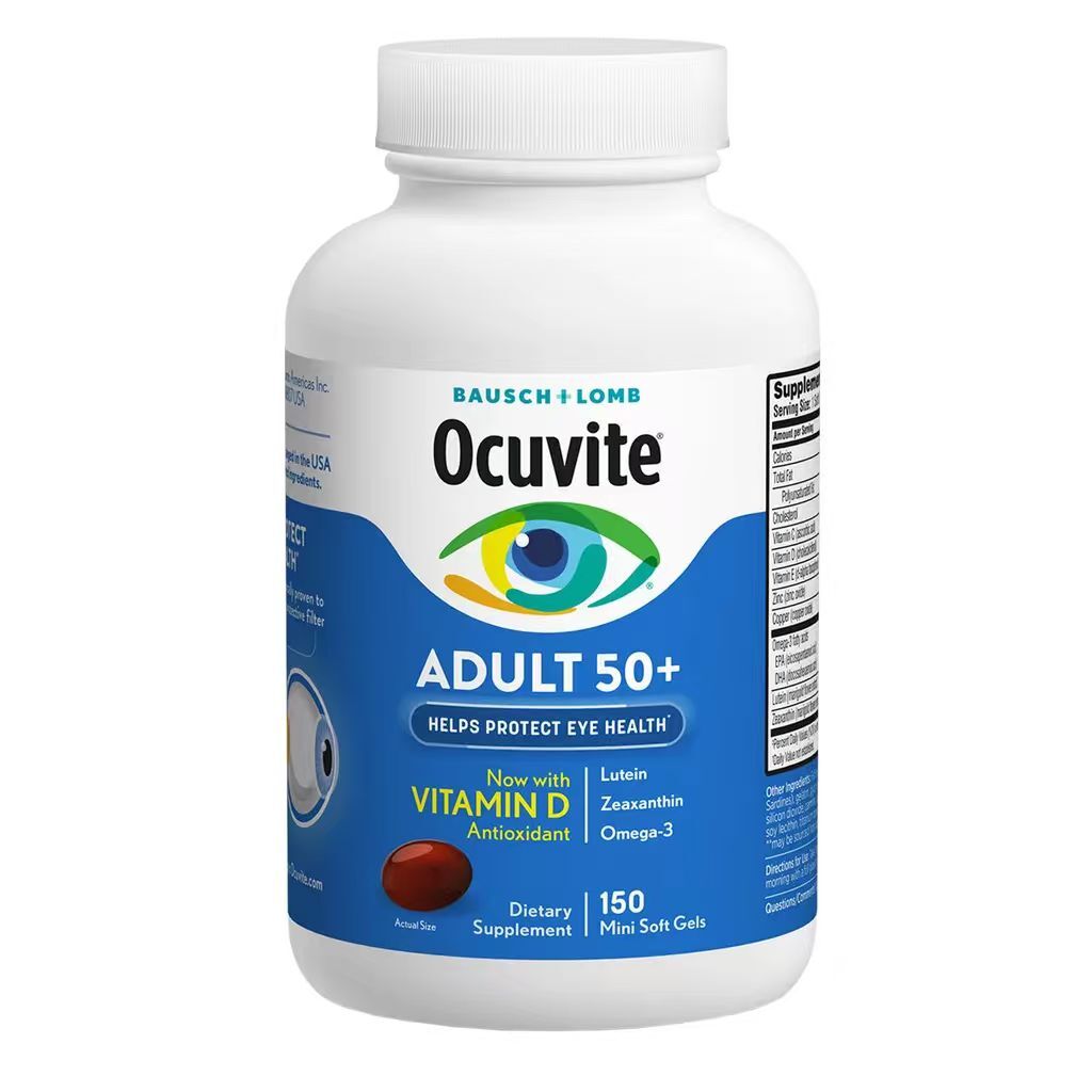 【預購】H041491 Ocuvite 50＋ 眼部維他命和礦物軟膠囊 (150粒)