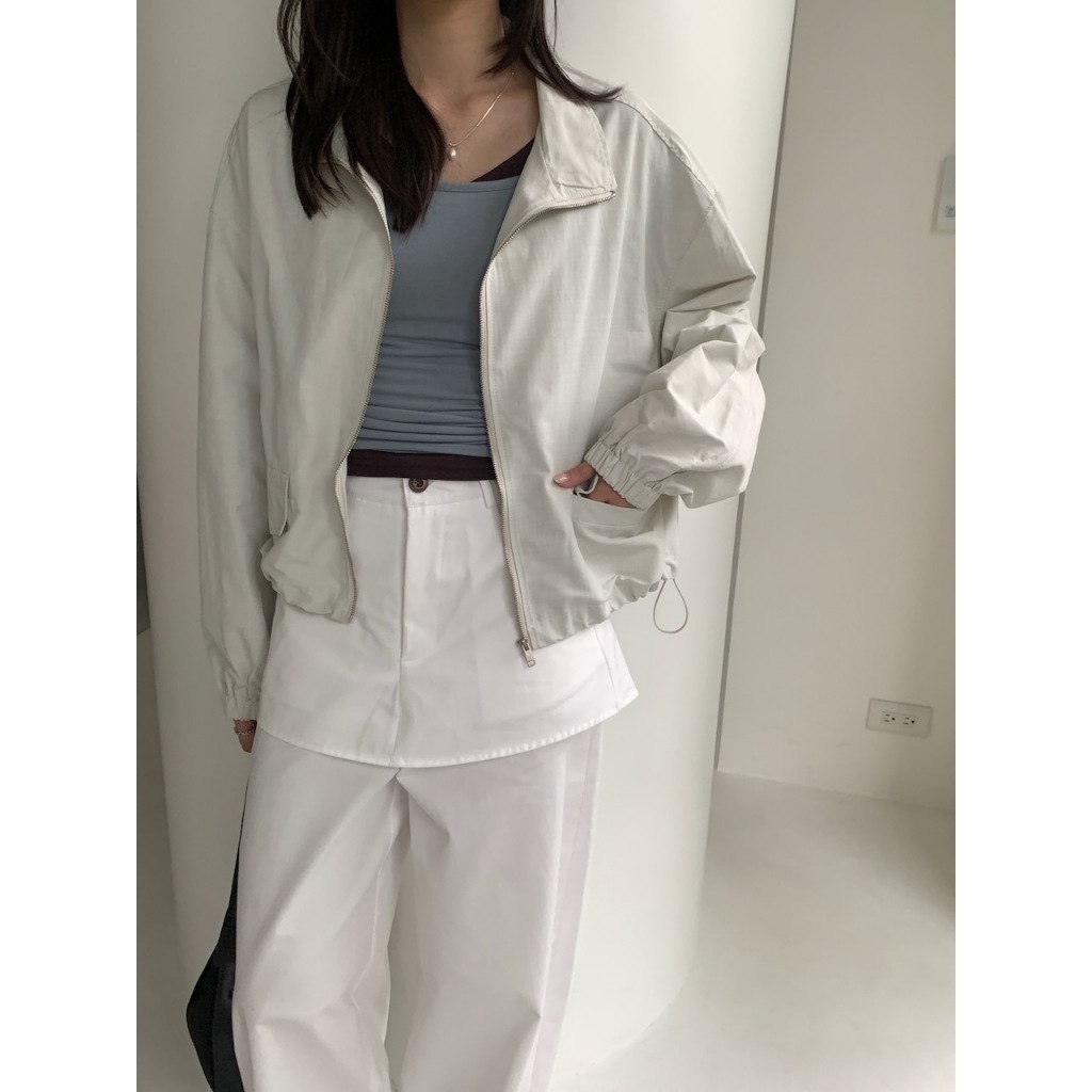現貨 A19 氧氣感短版風衣外套 #6431
