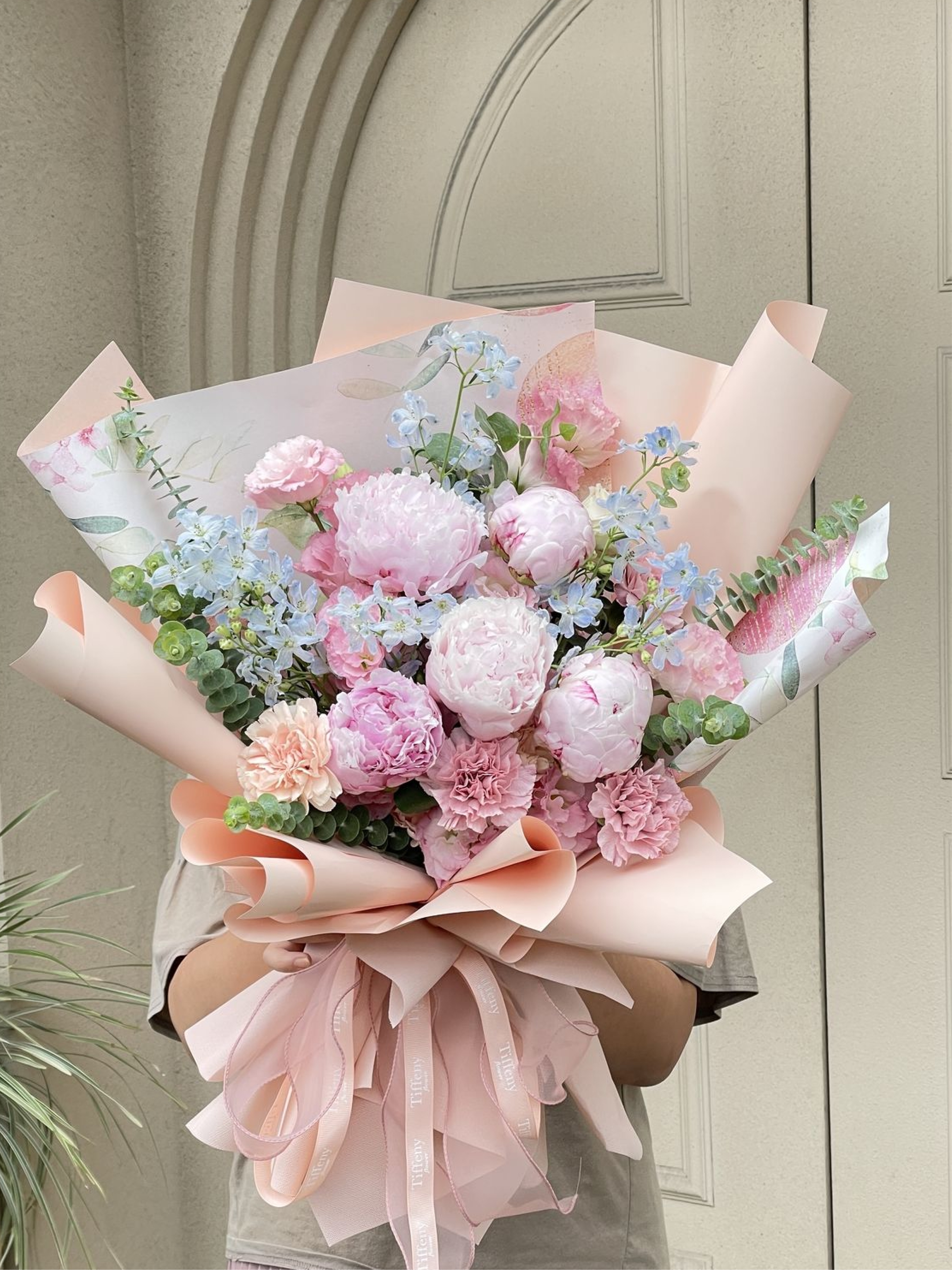 滿滿芍藥康乃馨鮮花束 / XL /