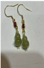 274250和田玉葫芦耳环925*折實滿$699包順豐智能櫃*154live