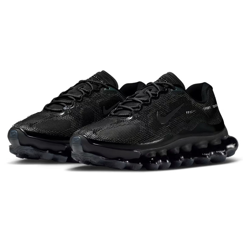 ＜海外連線預定＞ 男女鞋 FRAGMENT x NIKE LIQUID MAX 'Black' 黑魂 藤原浩 全氣墊 慢跑鞋【IQ8601-001】