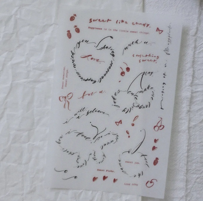 茄子先生．Sweet picks 轉印貼紙