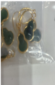 272153和田玉碧玉葫芦耳环925*折實滿$699包順豐智能櫃*154live