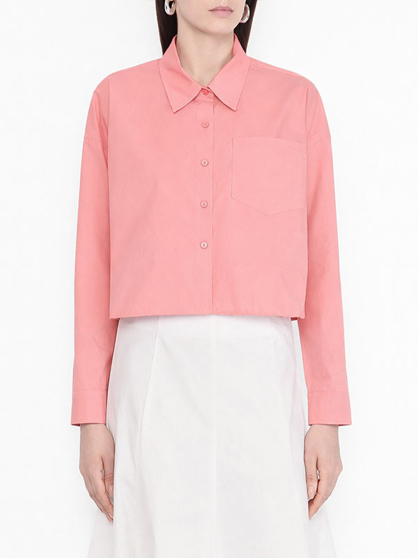 LIVIANA CONTI  下擺雕塑襯衫(粉)
