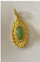 273396 和田玉铜镶碧玉旦*折實滿$699包順豐智能櫃*154live