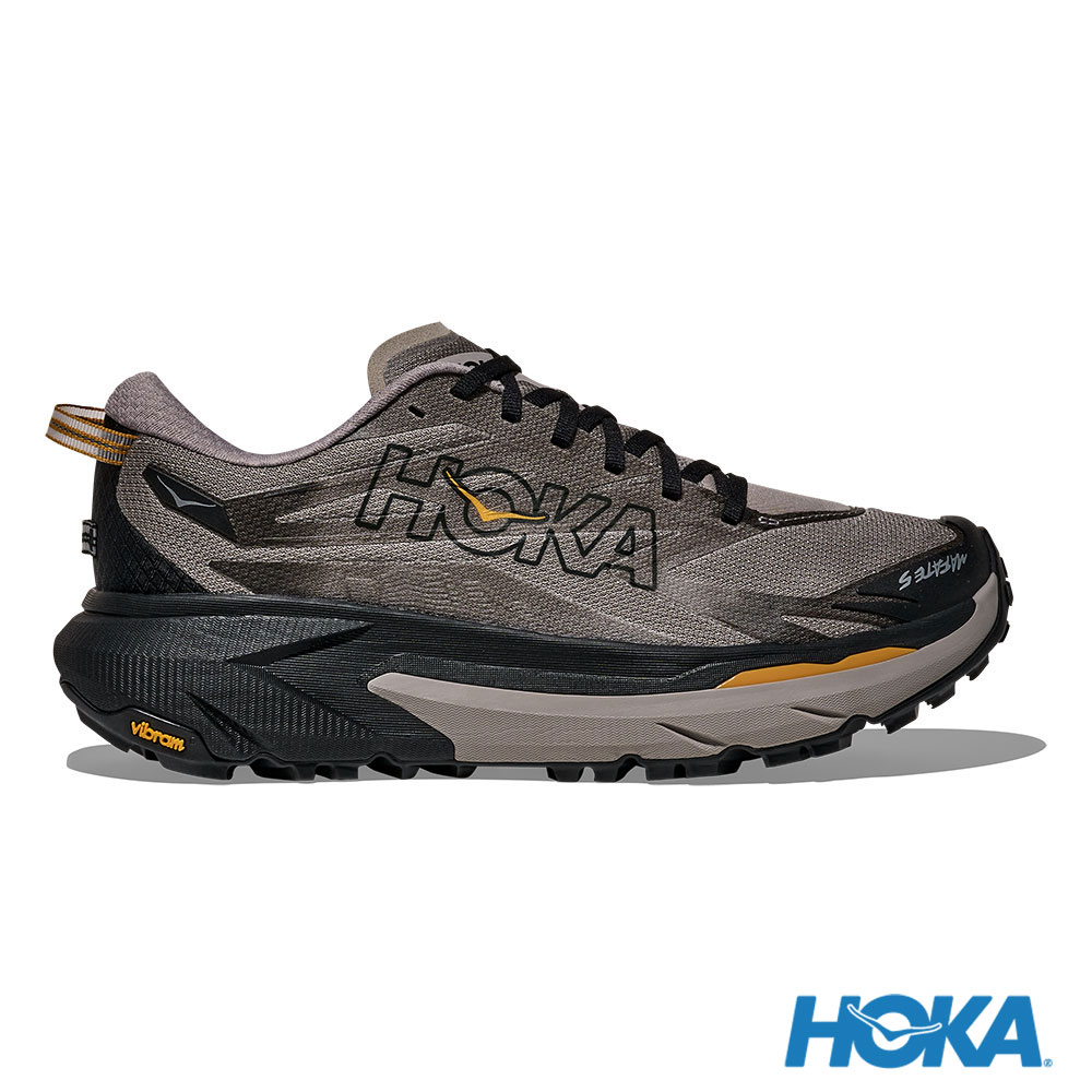 HOKA ONE ONE 男款 Mafate 5 越野鞋 水泥灰/黑