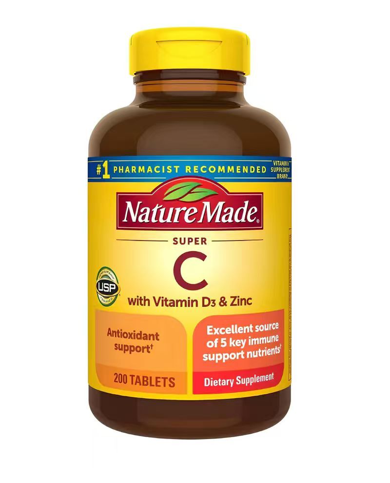 【預購】H0414100 Nature Made Super C 維他命C + D3 + 鋅 (200粒裝)